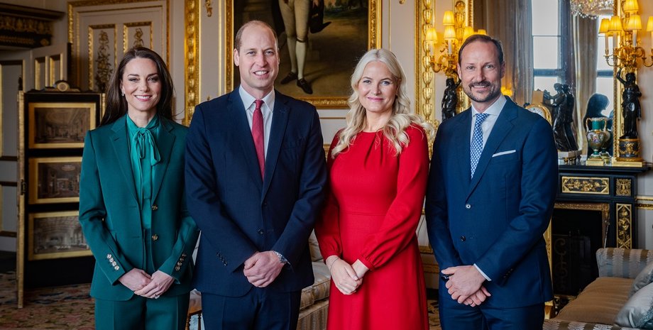 Кейт Миддлтон, принц Уильям, крон-принц Хокон, крон-принцесса Метте-Марит