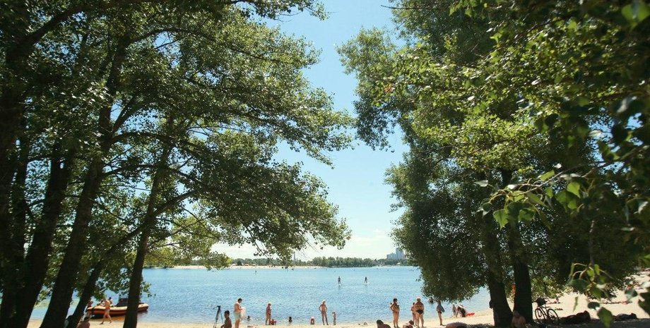 погода, люди на пляжі