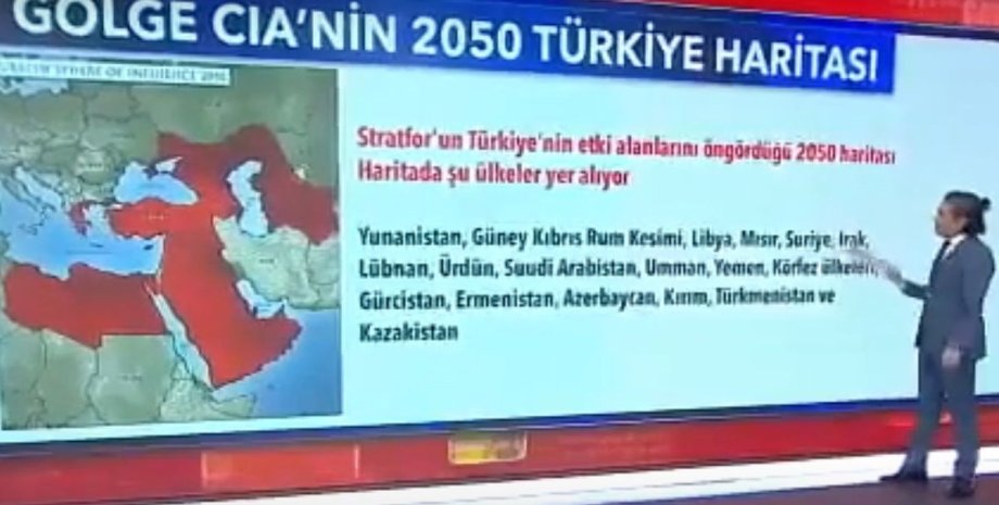 Туреччина, карта, території, розширення, Україна, 2050 рік,
