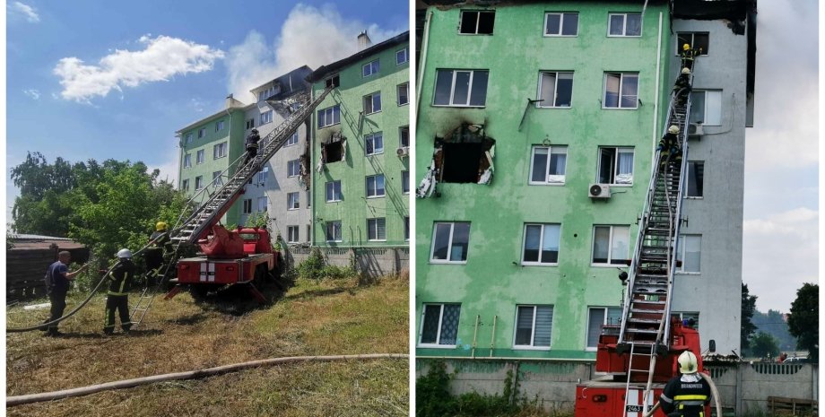 взрыв, взрыв под Киевом, взрыв в доме под Киевом, пожар под Киевом