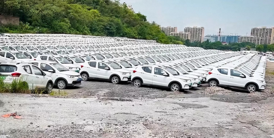 кладбище авто, китайские электромобили