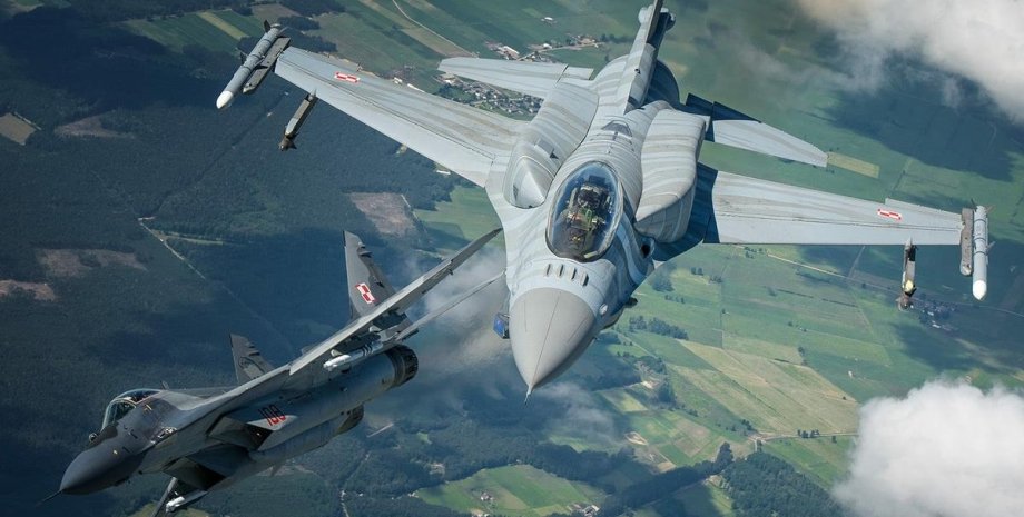 F-16, МиГ-29, авиация, Илья Евлаш, самолеты, Воздушные силы