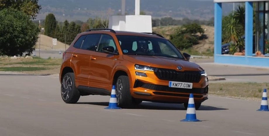 Skoda, Skoda Karoq, Лосиный тест, Авто, Автомобили, Кроссовер, Кроссоверы, Испытания, Видео