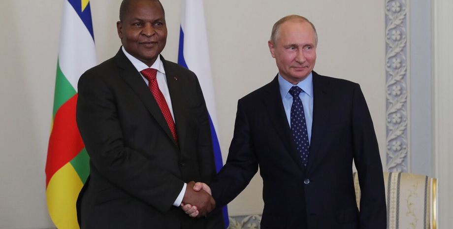 Фостен-Арканж Туадера и Владимир Путин