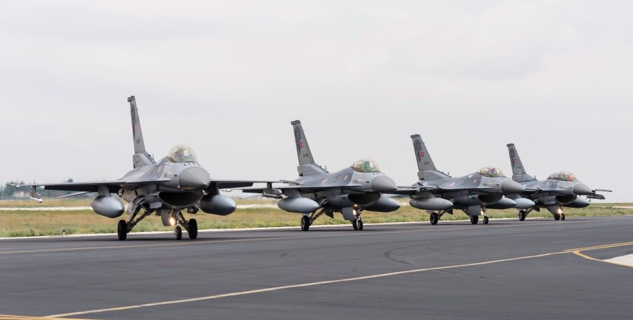 Истребители F-16, истребители, самолеты, F-16