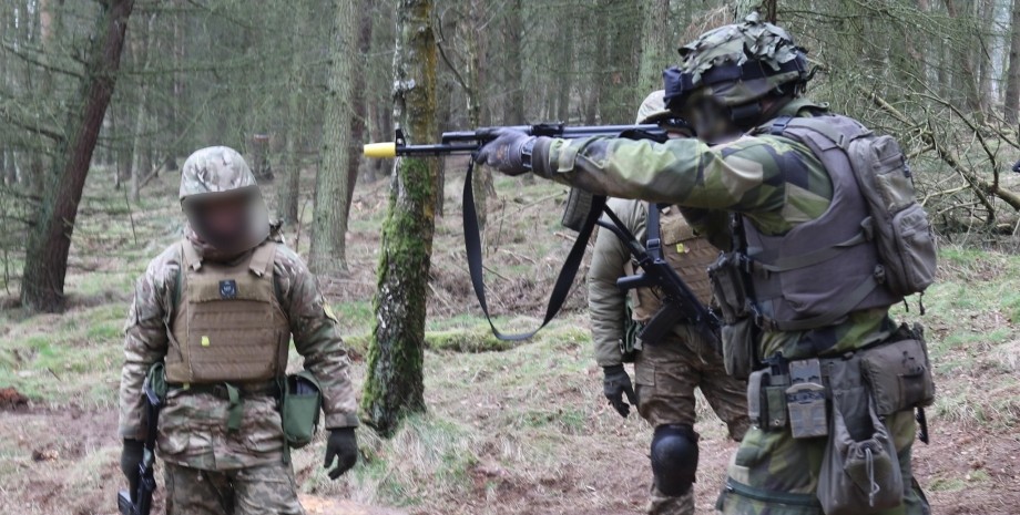 Swedish military passes knowledge to the Ukrainian recruiters for the conduct of...
