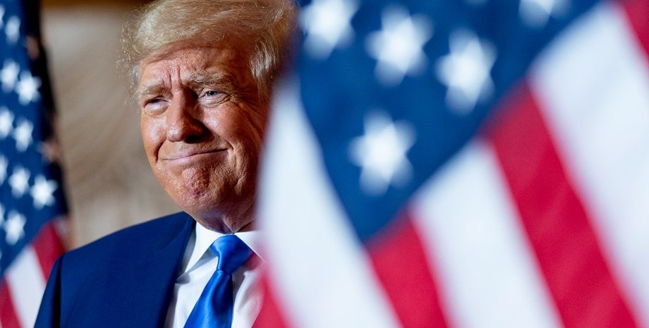 Дональд Трамп, США, политик, американский флаг