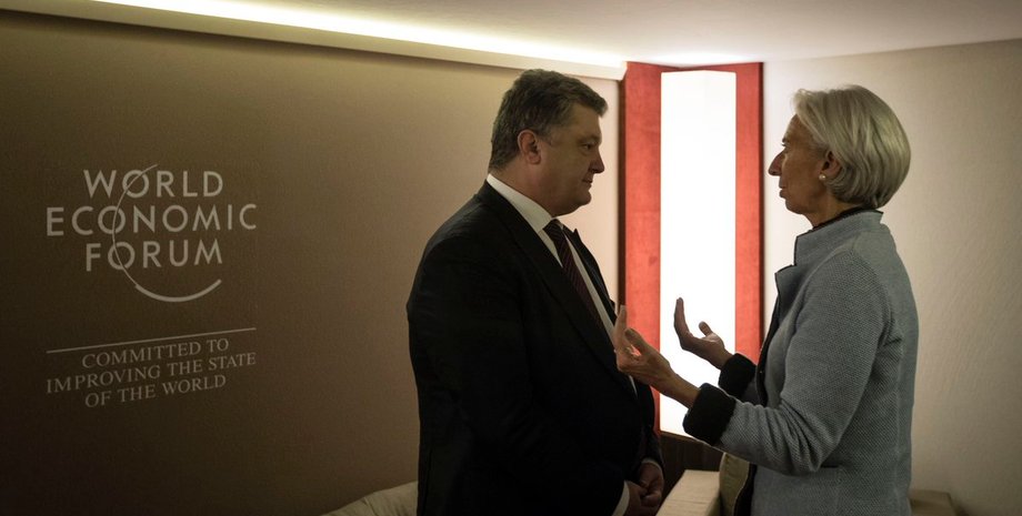 Петр Порошенко и Кристин Лагард / Фото: twitter.com/stsegolko