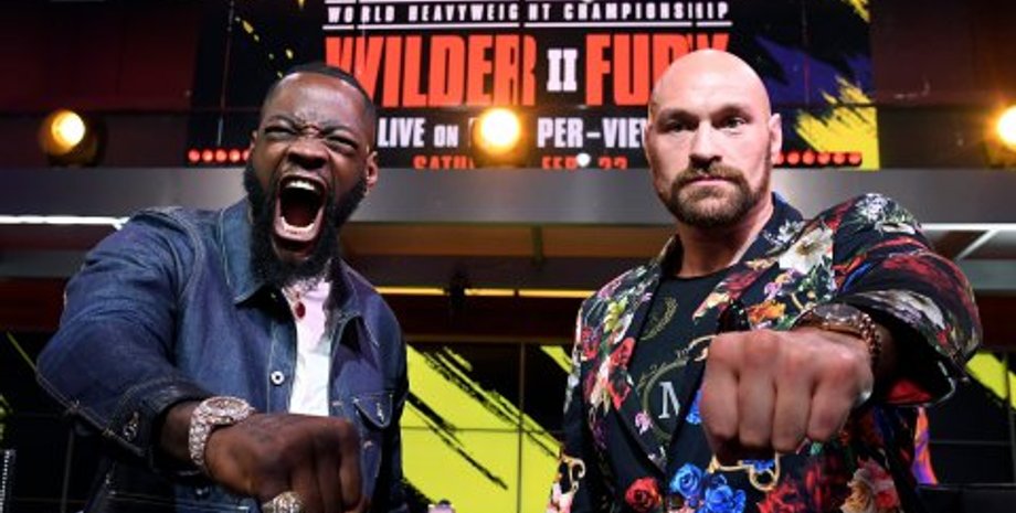 Тайсон Фьюри и Деонтей Уайлдер/ Фото: thesun.co.uk