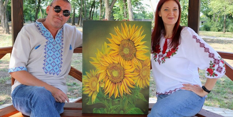 картини Володимира Яницького, художник Володимир Яницький, сліпий художник, незрячий художник, художник з Донбасу, картини допомога