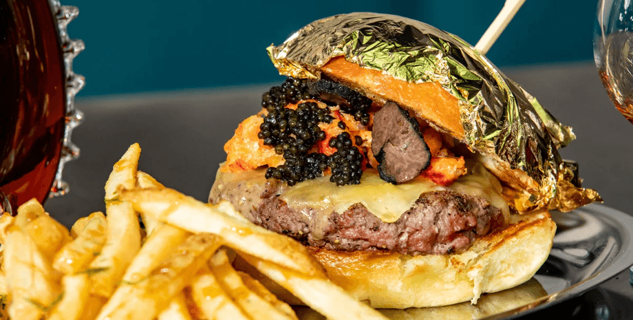 Гамбургер, бургер, самый дорогой бургер, дорогой гамбургер, Золотой стандард,