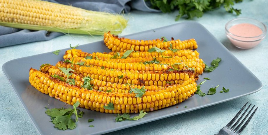 кукуруза, ребрышки, приготовление еды