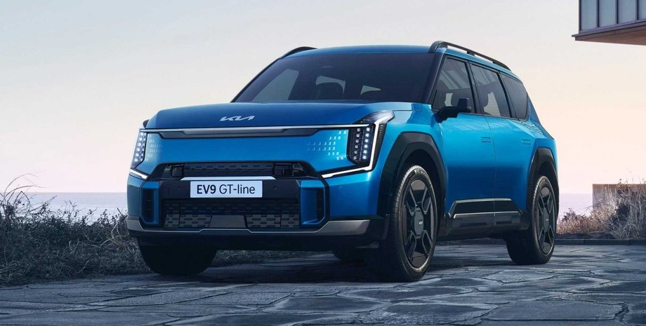 кроссовер Kia EV9, Kia EV9 2023, новый Kia EV9, электромобиль Kia EV9, электрокар Kia