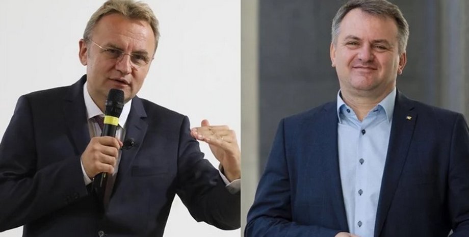 Андрей Садовый и Олег Синютка/Фотоколлаж с сайта nv.ua