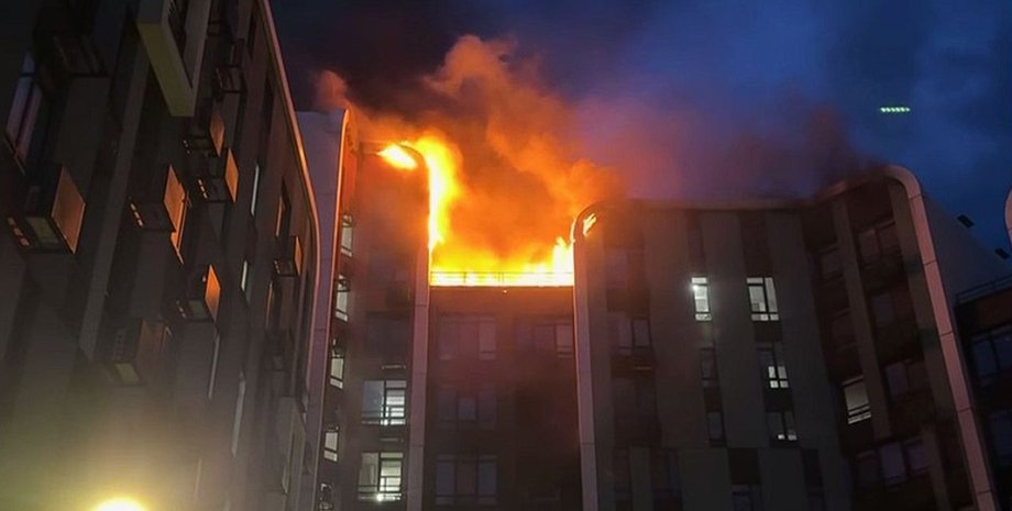 Багатоповерхівка Вишгород пожежа