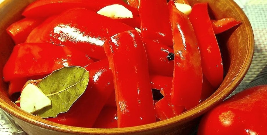 Маринованный болгарский перец пошаговый рецепт | Чудо-Повар