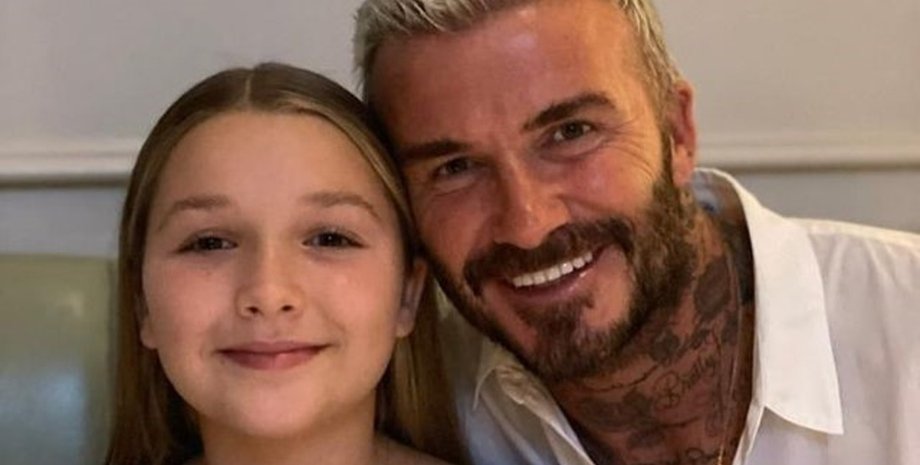 Дэвид Бекхэм с дочерью, дэвид бэкхэм забавное видео с дочерью, харпер бэкхэм