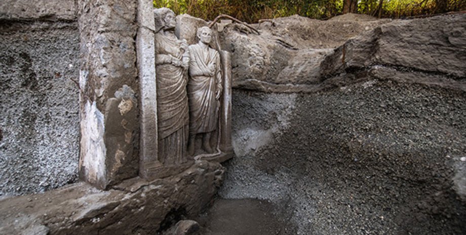 рельеф, помпеи, история, археология, захоронение, гробница, раскопки