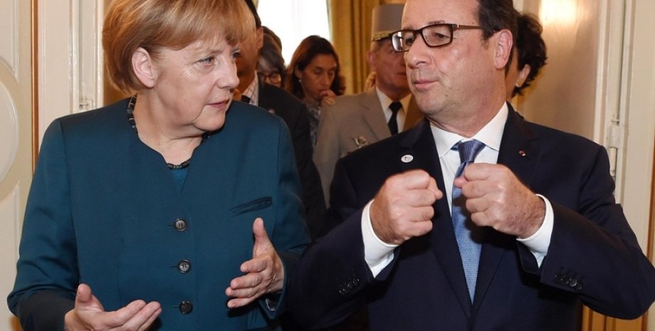 Ангела Меркель и Франсуа Олланд / Фото: 15minutenews.com