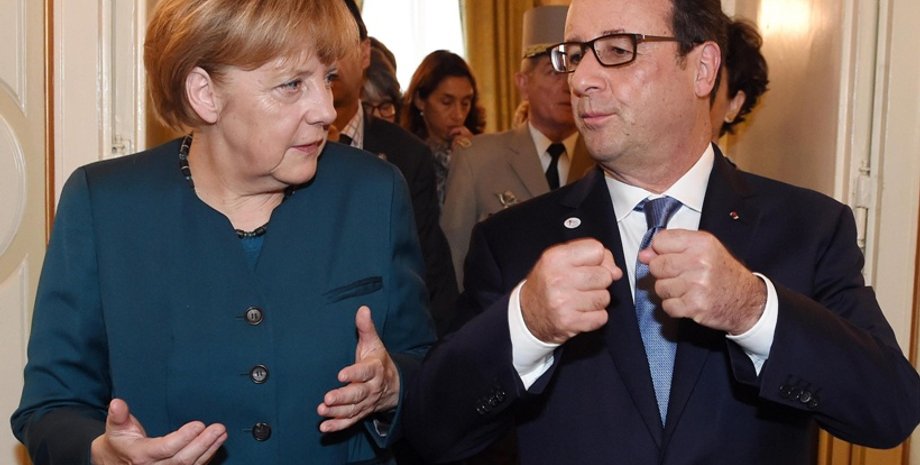 Ангела Меркель и Франсуа Олланд / Фото: 15minutenews.com