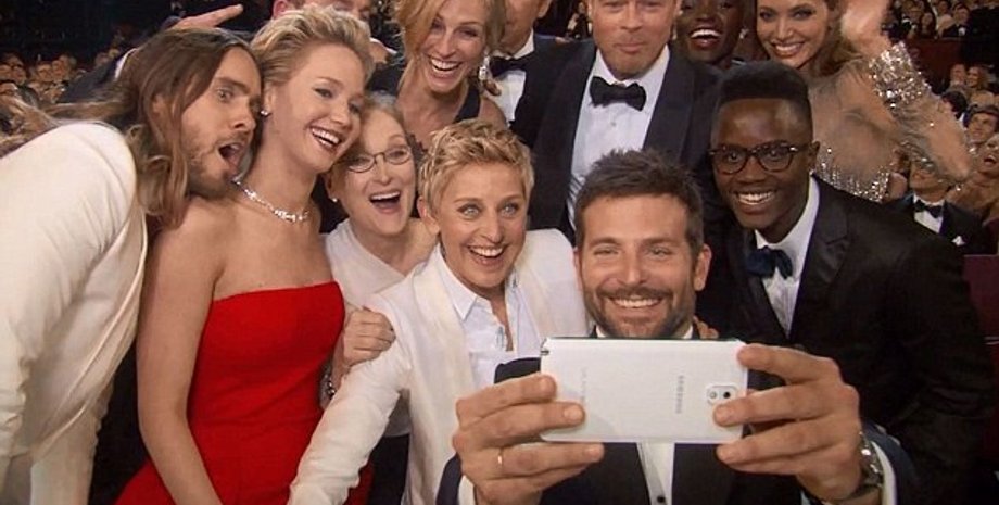 "Самое знаменитое "селфи" в мире ("Оскар"-2014) / Фото: ABC