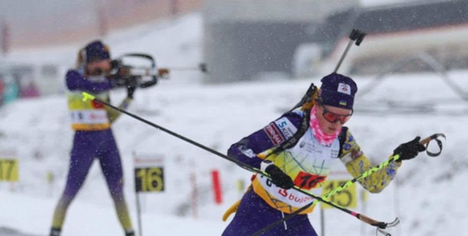 спорт, биатлон, стрельба, смешанная эстафета, Буковель, чемпионат Украины