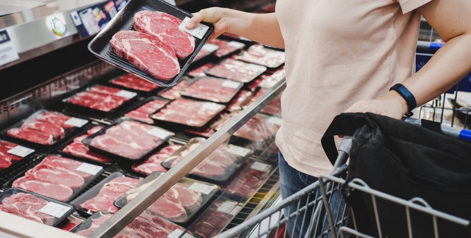 м'ясо, супермаркет, ціни, яловичина