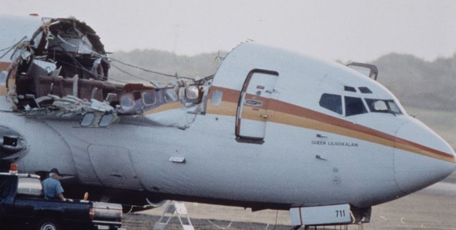 новости мира, сша, стюардесса, пилот, крыша, фюзеляж