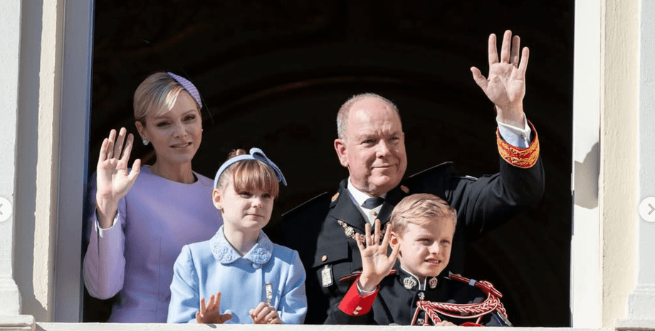 князь монако, княгиня монако, княгиня шарлін, князь альбер, принц жак, принцеса габріелла, день монако