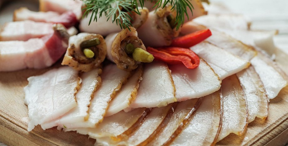 сало, сало в банке, сало в маринаде, вкусное сало