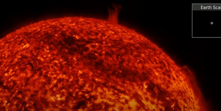 Солнце извержение