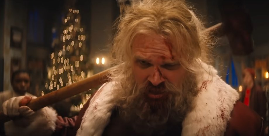 Жестокая ночь 2022 фото, видео, дэвид харбор, санта клаус, рецензия