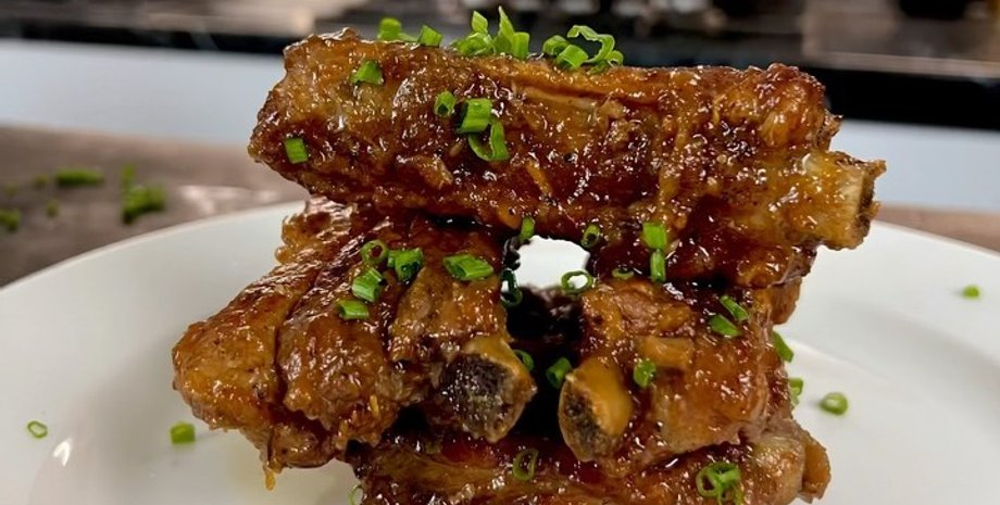 свиные ребрышки, еда