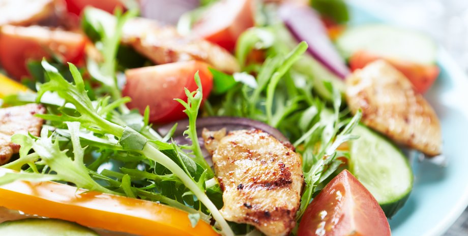 салат с курицей, рецепт салата с курицей, простой рецепт салата, салат на пасху, праздничный стол, пасха 2023