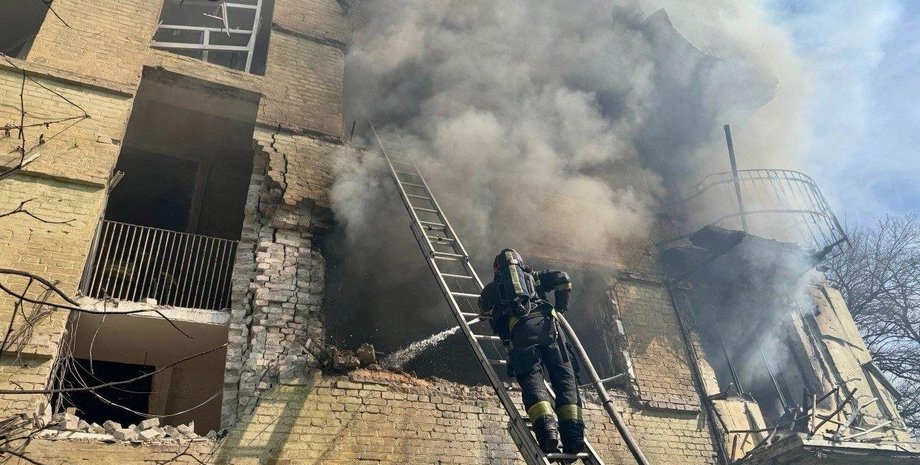 пожежа тадим у Дніпрі внаслідок удару Шахеда РФ 26 березня