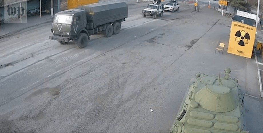 чернобыль, чернобыль российская техника, зона отчуждения вс рф, камера наблюдения чернобыль оккупация