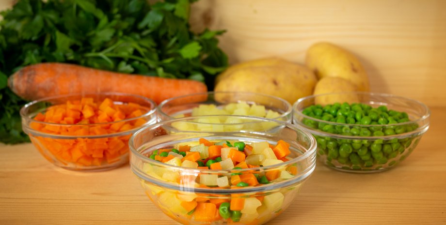 Салат "Олів'є" по-польськи, олів'є рецепт, польська кухня, салат олів'є