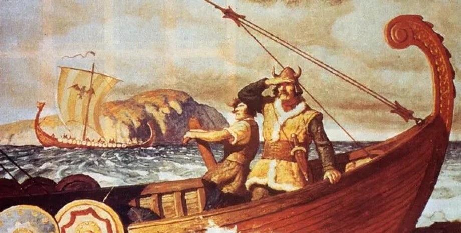 Вікінги, корабель, море