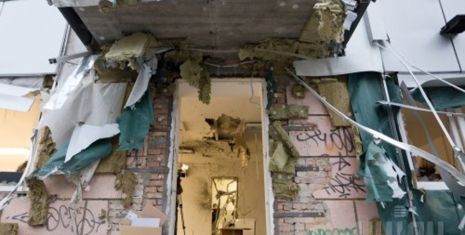 Последствия взрыва в офисе "Волонтерской сотни" в Одессе / фото УНИАН