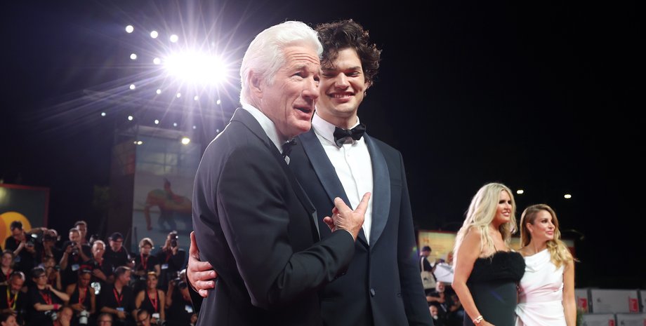 Ричард Гир и его сын Гомер