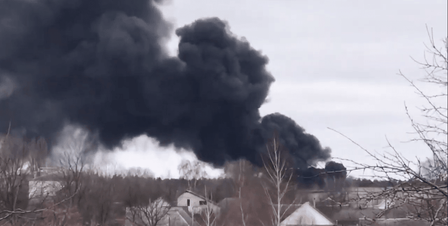 Ахтырка нефтебаза обстрел пожар ЧП Сумская область оккупанты вторжение