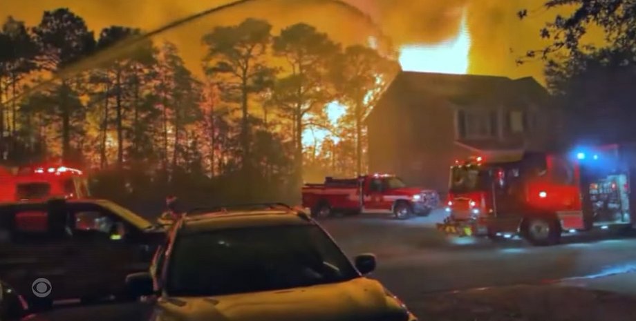 Пожары в Южной Каролине