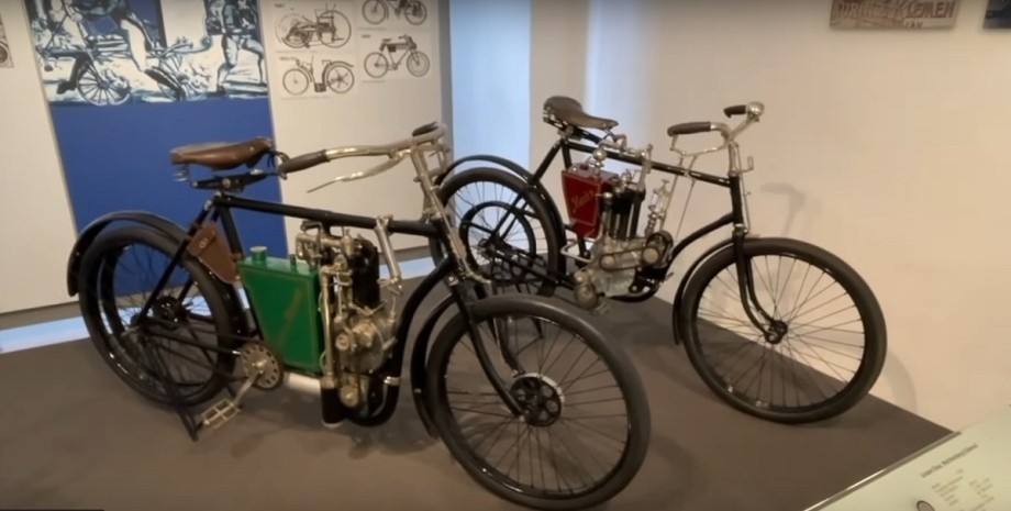 старые мотоциклы, Hildebrand & Wolfmüller, ретро мотоцикл, самый старый мотоцикл