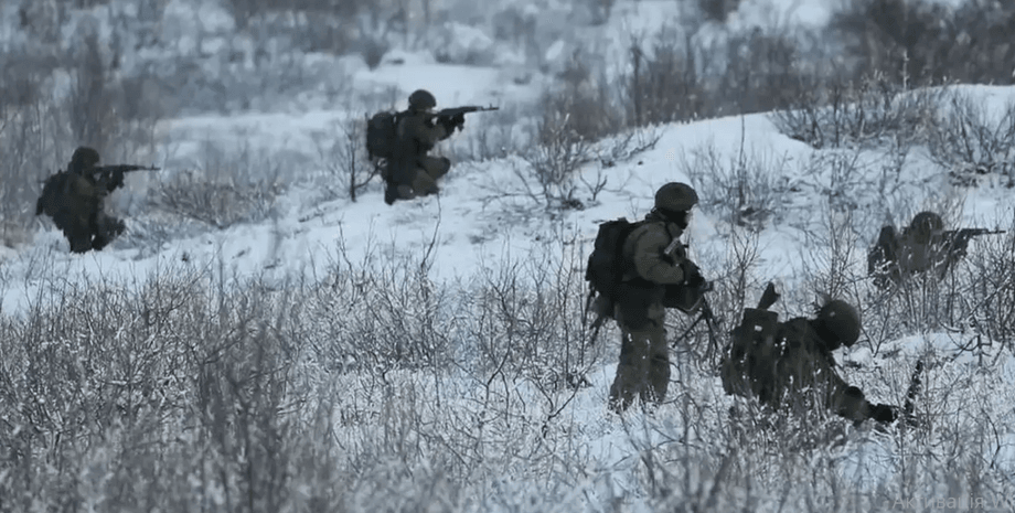 Российские военные Российские военные во время зимнего наступления