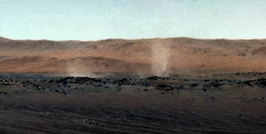 пылевой вихрь, Марс