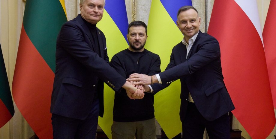 Гітанас Науседа, Володимир Зеленський, Анджей Дуда, Польща, Литва, Україна, зерно, Нью-Йорк