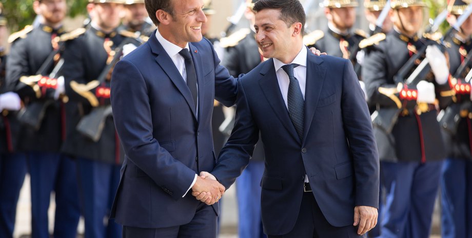 зеленский, владимир зеленский, макрон, эммануэль макрон, франция