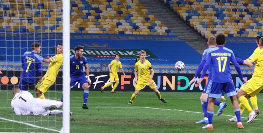 Футбол, Відбір на ЧС-2022, Збірна України, Збірна Казахстану, Роман Яремчук