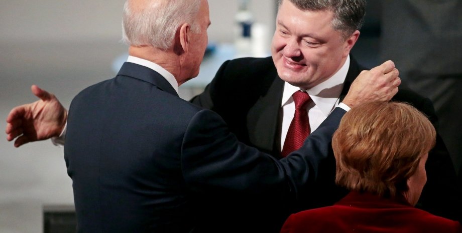 Порошенко, Байден и Меркель / Фото: Getty Images
