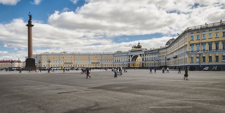 Палацова площа, Санкт-Петербург, РФ, Росія, дрон, БПЛА